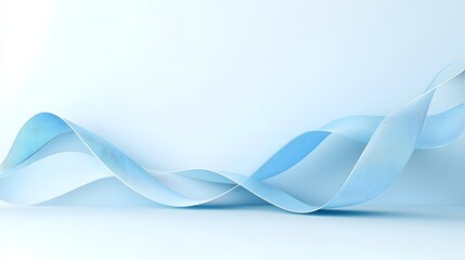 Smooth flowing blue abstract waves form a serene and elegant design perfect for contemporary visuals and branding