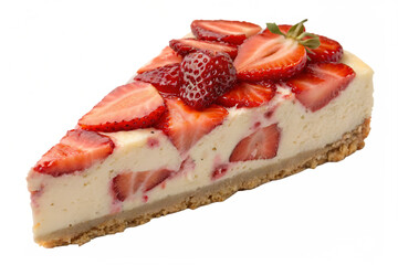 Strawberry cheesecake slice