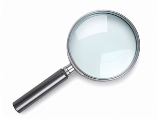Magnifying glass closeup, generative AI image