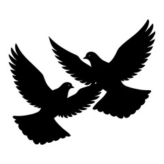 vector illustration of a dove