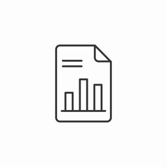 bar graph icon sign vector