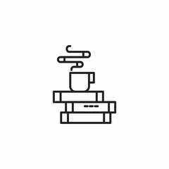 break time reading icon sign vector