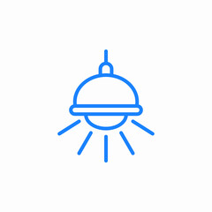 ceiling lamp icon sign vector