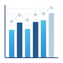 Graph png bar graph png growth chart png business graph png financial graph png transparent background image