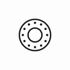 circular settings control icon sign vector