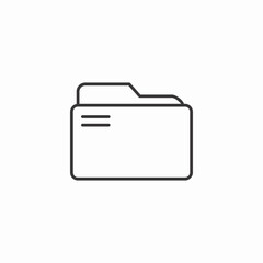 closed folder icon sign vector
