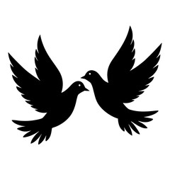 dove silhouette vector