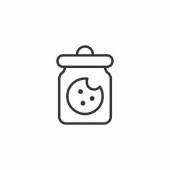 cookie jar icon sign vector