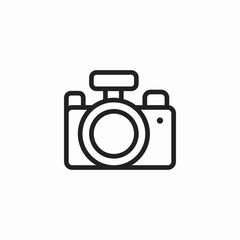 digital camera lens icon sign vector