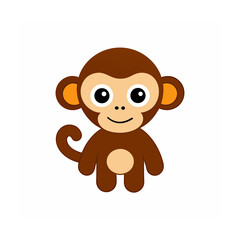Obraz premium Adorable Animal Vector Clipart Wildlife and Pets on White Background
