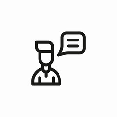 support chat bubble icon sign vector