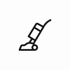 upright vacuum cleaner icon sign vector © Shahin