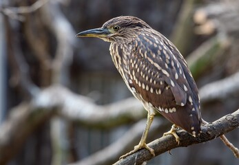 black crowned night heron