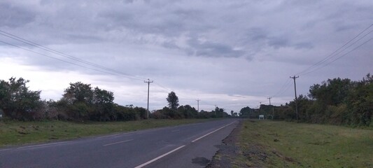 driving on a road