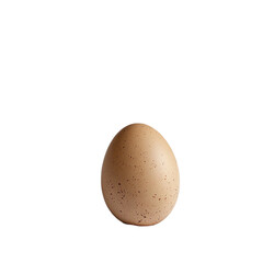 Speckled Brown Egg isolated on transparent background