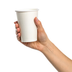 hand holding paper cup png coffee cup in hand png disposable cup png beverage cup png takeaway drink png transparent background image