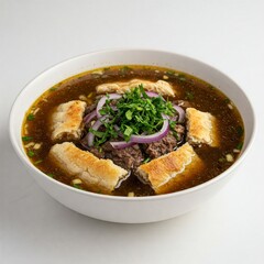 Uzbek food Tirit Bread Soup 