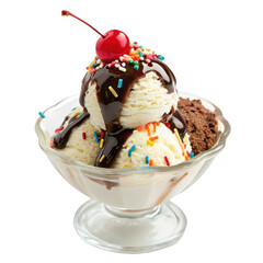 ice cream sundae png dessert sundae png ice cream with toppings png chocolate sundae png sweet dessert png transparent background image
