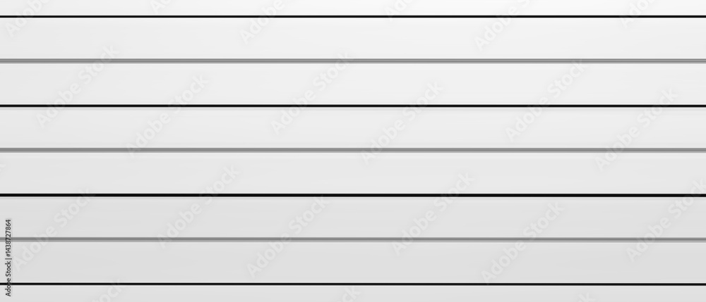Poster white metallic wide background with black horizontal lines.