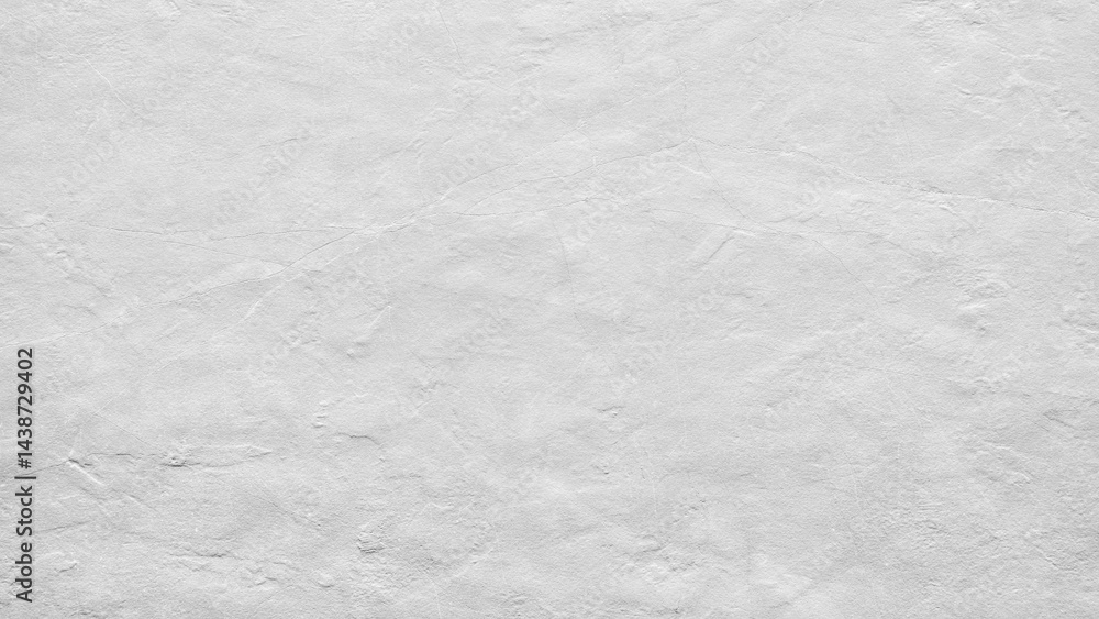 Poster Abstract white gray texture background, rough old surface is covered with cracks and has a rough structure.