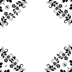 black and white frame