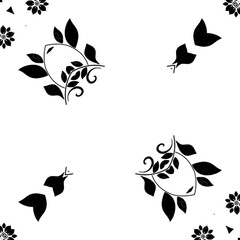 black and white butterflies