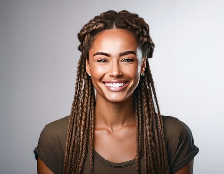 beautiful firl with smile face 