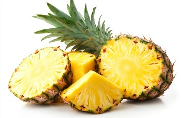 Fresh pineapple slices (3)