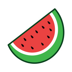 watermelon color vector