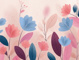 Floral Fantasy: Pastel Blooms & Gentle Hues