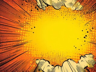 Comic Book Explosion - Retro Pop Art Background
