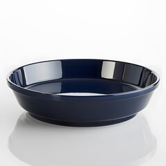 Deep Blue Ceramic Serving Bowl Dishware, Round Kitchenware, Elegant Tableware