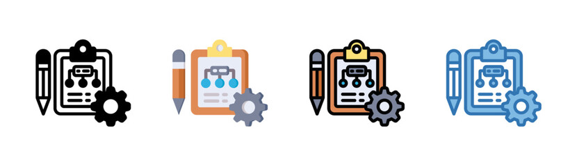 Fototapeta premium Algorithm Icon