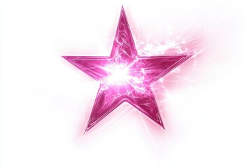 Obraz premium Radiant pink starburst graphic