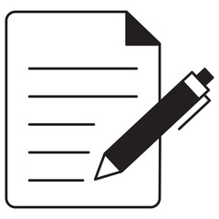 Content writing icon, Crafting Words That Convert, Powerful Content, Real Results, vector