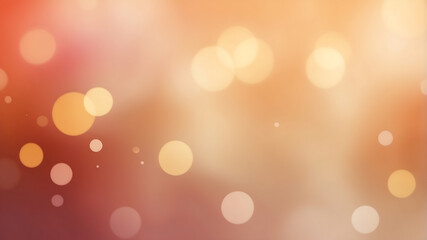 Warm Bokeh Background with Soft Light Circles