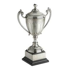 Silver trophy isolated on white background png silver trophy png champion cup png sports award png achievement trophy png transparent background image