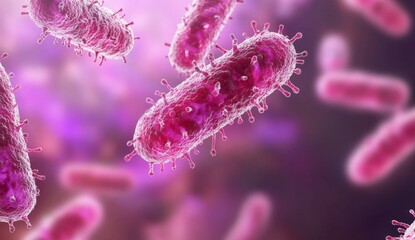 Fototapeta premium Microscopic Bacteria