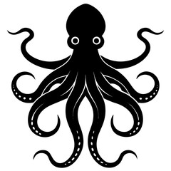 octopus vector illustration on white background