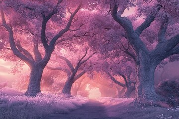 Enchanted, Pink Forest Path