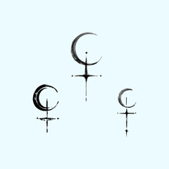 lilith symbol tattoo art idea black ink 