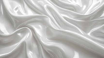 White plastic vinyl canvas texture with a clean, glossy finish.