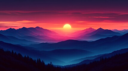 Obraz premium Ethereal coastal scenery with colorful sunset high resolution wallpaper