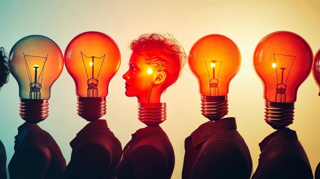 Innovation journey: lightbulb transformations in creative thinker's mindset