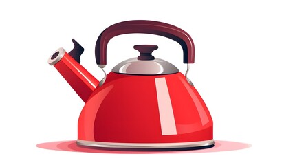 Professional vector illustration of isolated kettle with data access concept and car, ideal for business presentations and technology websites