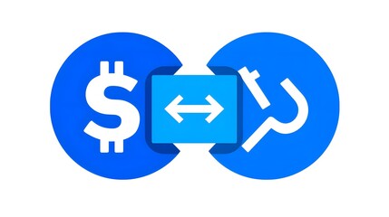 Obraz premium Professional Doll r Cent Exchange Glyph Flat Icon for Financial Designs