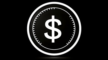 Fototapeta premium Professional dollar rupee exchange glyph style flat icon for financial concepts