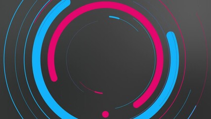Colored circles spinning animation background