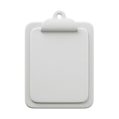 Cartoon 3D White Clipboard: Task Management Icon. Perfect for websites, apps, presentations, and    