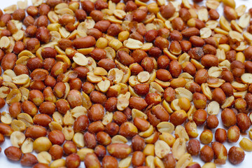 Red skin peanuts roasted salted, peanut snacks